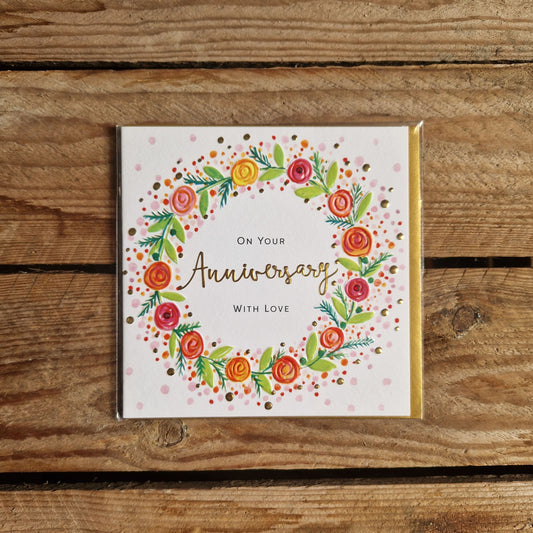 'On your Anniversary with Love' Card