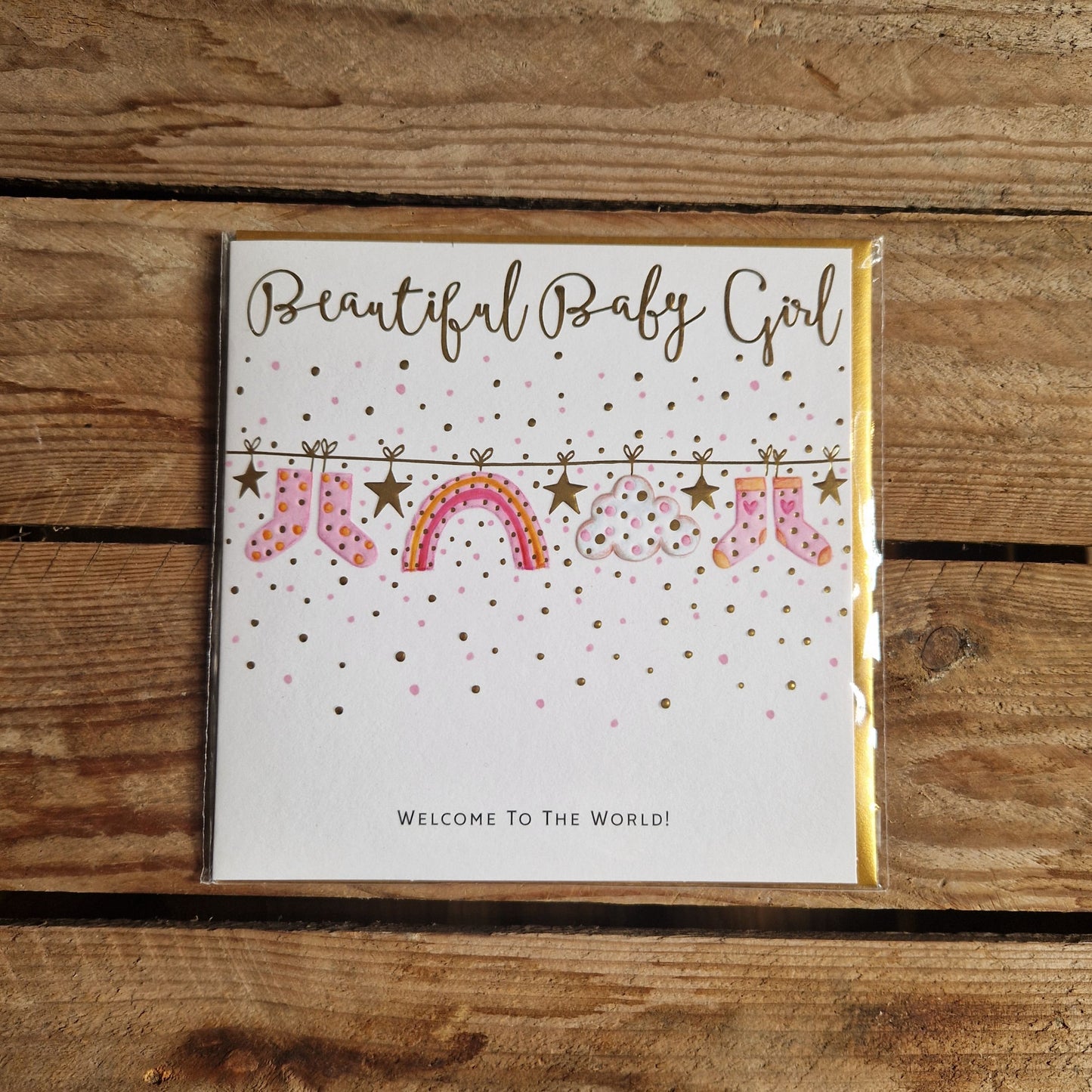 'Beautiful Baby Girl' Card